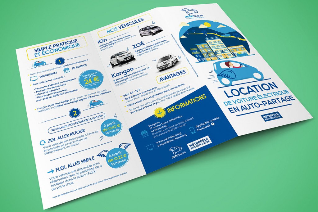 Transdev : Auto bleue